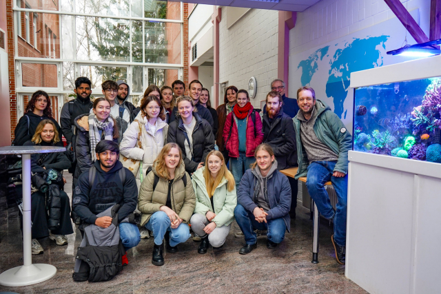 Visitors of the Bremen University of Applied Sciences at the ZMT | Photo: Lisa Zimmermann
