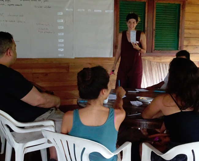Workshop in Costa Rica with structured discussion of relationships, priorities, and tradeoffs | Photo: Marie Fujitani