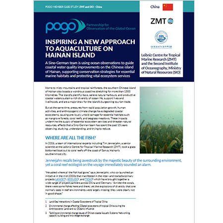 Pogo Ocean Observing Case Study Inspiring A New Approach To Aquaculture On Hainan Island