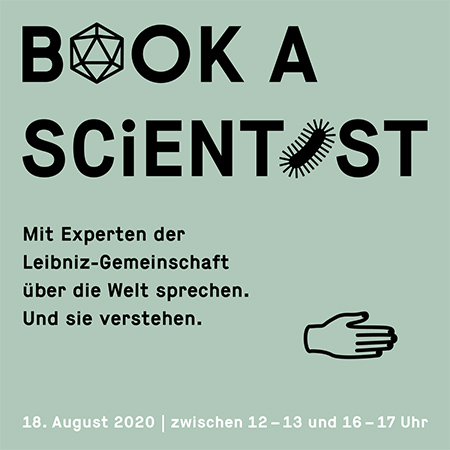 The 20-minute individual chats with experts from the Leibniz Association take place on August 18 and can now be booked in advance.