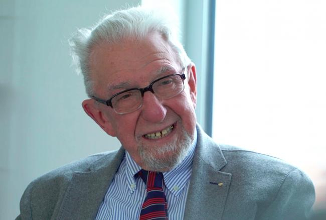 Professor Gotthilf Hempel pictured during the 87th edition of his scientific "Dämmerschoppen" | Photo: Matthias Sabelhaus