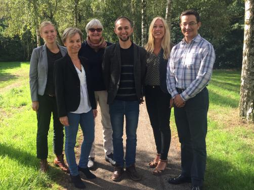 Rebecca Lahl (Head of the Office for Knowledge Exchange), Hildegard Westphal (Scientific Director of ZMT), Karin von Loebenstein (GIZ Ecuador), Diego Inclan (Director of the Instituto Nacional de Biodiversidad - INABIO), Karin Springer (University of Bremen) and Andrés Factos (Environmental Ministry Ecuador)