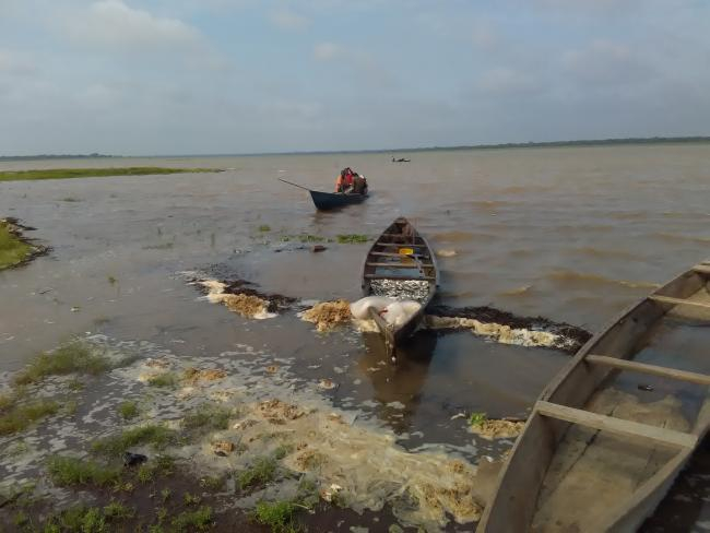 Fish landing site at the Bontanga Reservoir in northern Ghana | Photo: Seth Abodi, ZMT