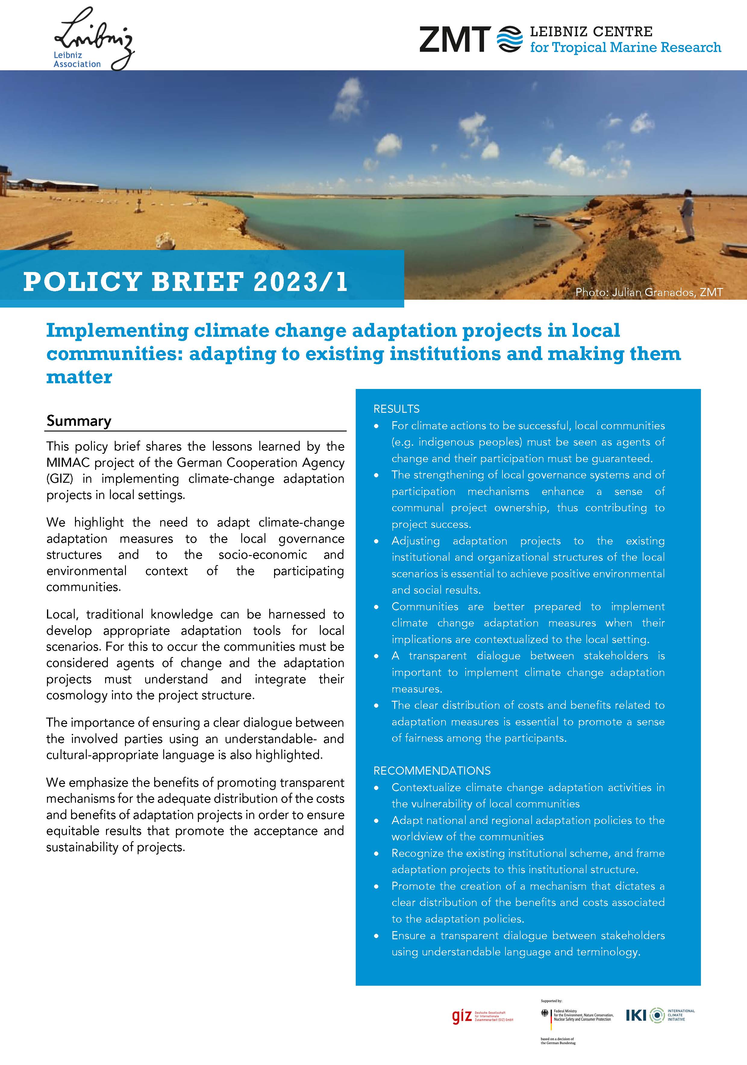 Cover 2021 01 Improving Biodversity Data Sharing in the WIO Policy Brief English