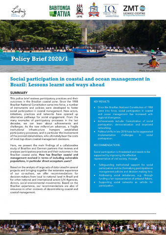 Cover Policy Brief Participation Brazil ENG 20200514