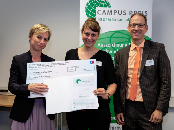 Campus  Preis 2019 Urkunden  bergabe Dissertation Campus  Preis 2019 Urkunden  bergabe Dissertation