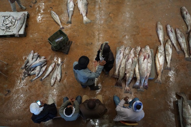 Fischmarkt Nouadhibou Mauretanien