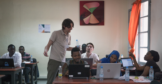 The Winter School  "Applied Non-Linear Dynamics & Scientiﬁc Writing" takes place at AIMS in M'Bour from February 4-8, 2019 | Photo: Benjamin Post